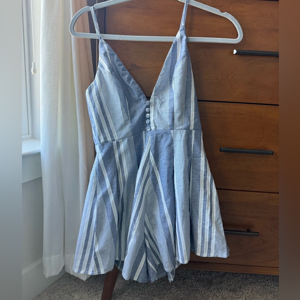 Blue summer romper